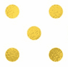 Gold Dots Decal