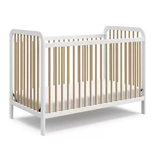 Storkcraft Pasadena 3-in-1 Convertible Crib (White/Driftwood)