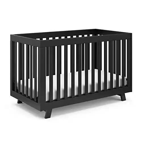 Storkcraft Beckett 3-in-1 Convertible Crib (Black)