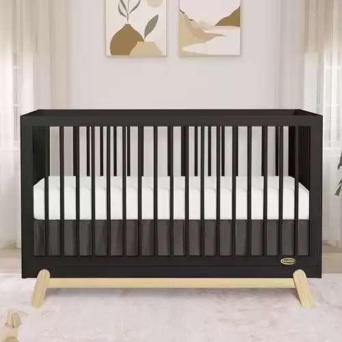 Hygge 5-in-1 Convertible Crib (Black)