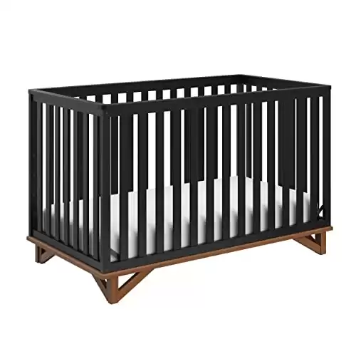 Storkcraft Santa Monica 5-in-1 Convertible Crib (Black/Driftwood)