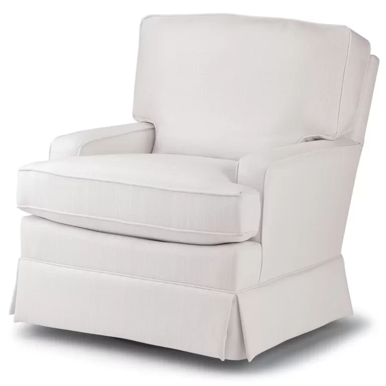 Upholstered Swivel Glider (Snow)