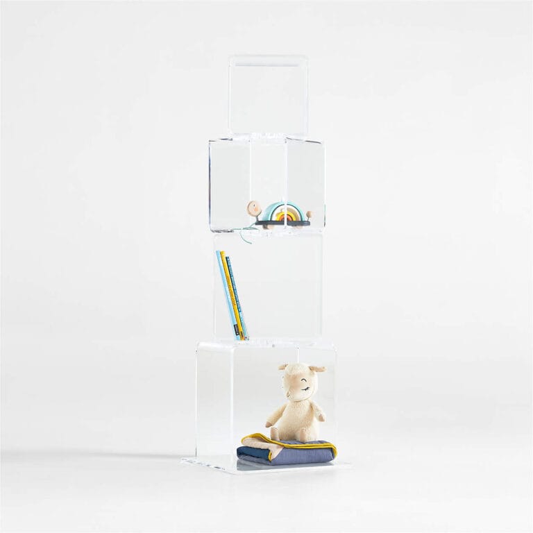 Exclusive Block Tower Rotating Acrylic Bookcase