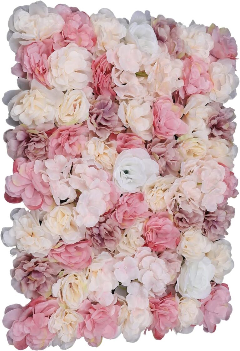 Flower Wall Panels Pink White Mauve