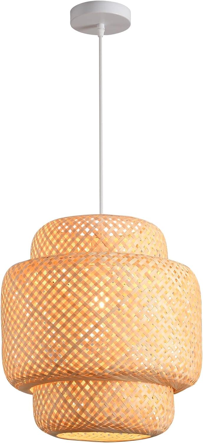 Hand Woven Bamboo Pendant Light