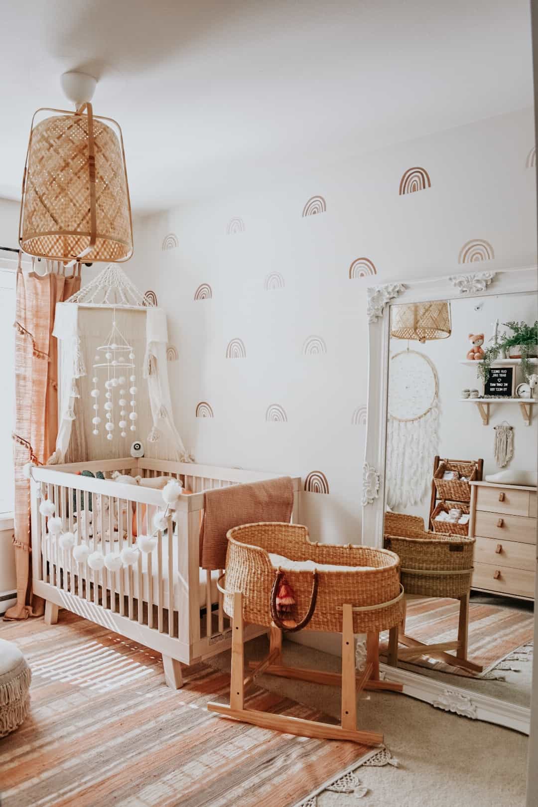 a bohemian girl nursery