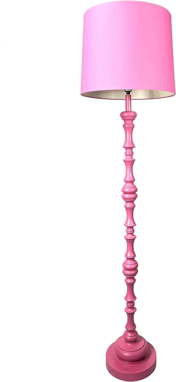 Heritage Sculpted Hot Pink Floor Lamp