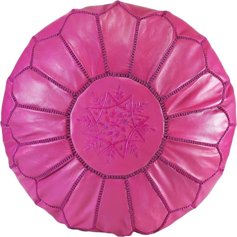 Hot Pink Moroccan Ottoman