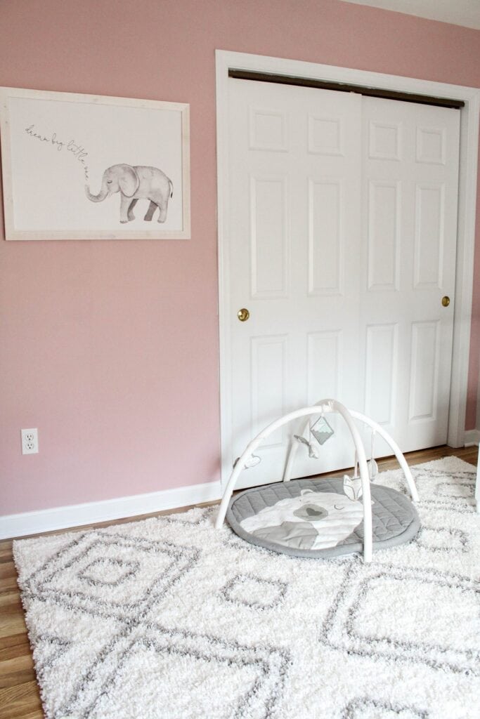 pink and gray floral nursery 4