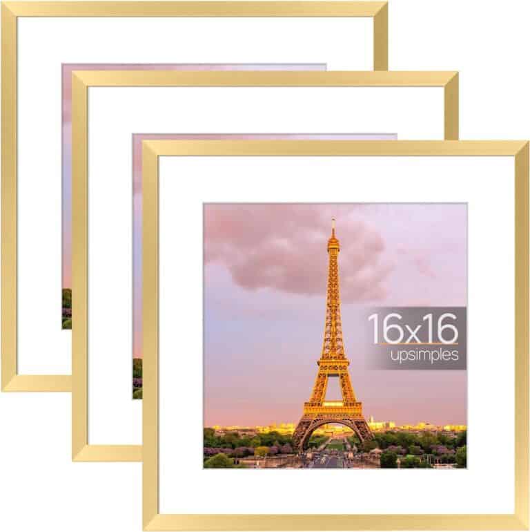 16x16 Picture Frame Set of 3 Gold