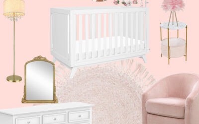 Creating a Dreamy Haven: Pink and Gold Floral Nursery