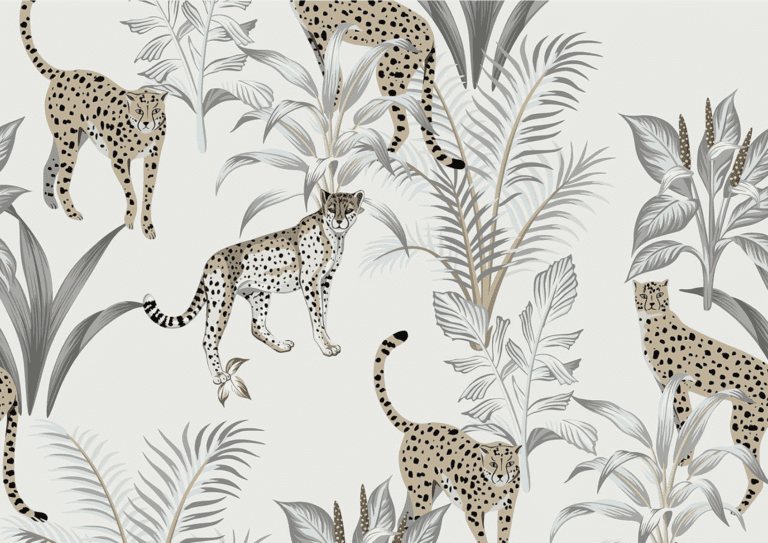 Jungle Cheetah Wallpaper Animal Leopard Peel and Stick Wallpaper