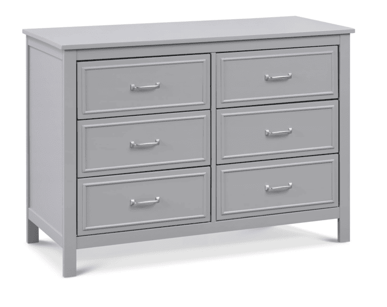 DaVinci Charlie 6-Drawer Double Dresser in Grey