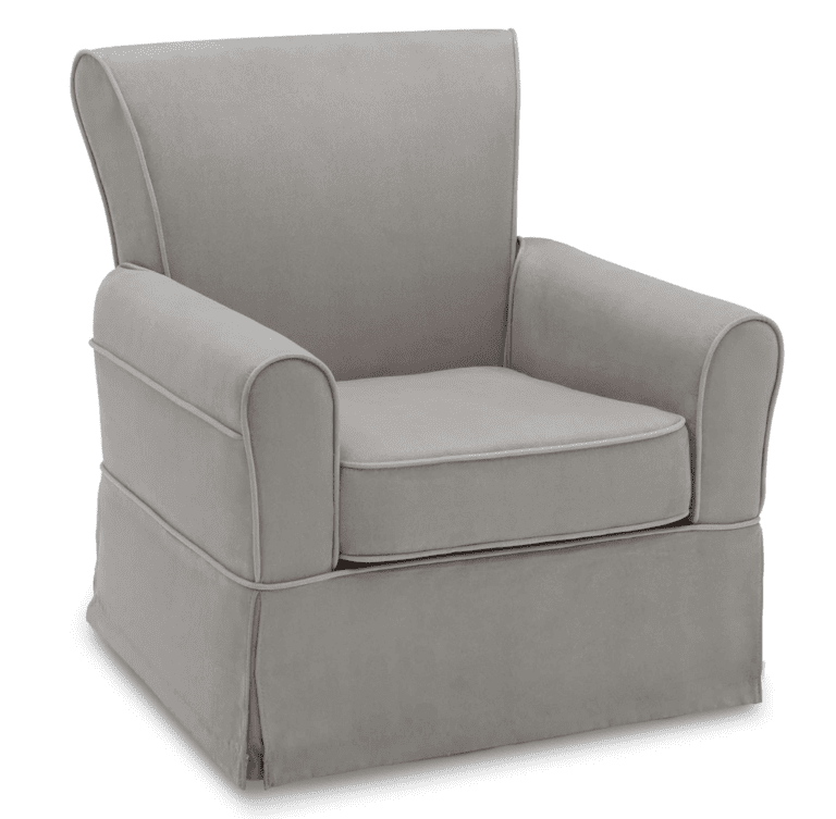 Delta Children Benbridge Glider Swivel Rocker Chair, Dove Grey