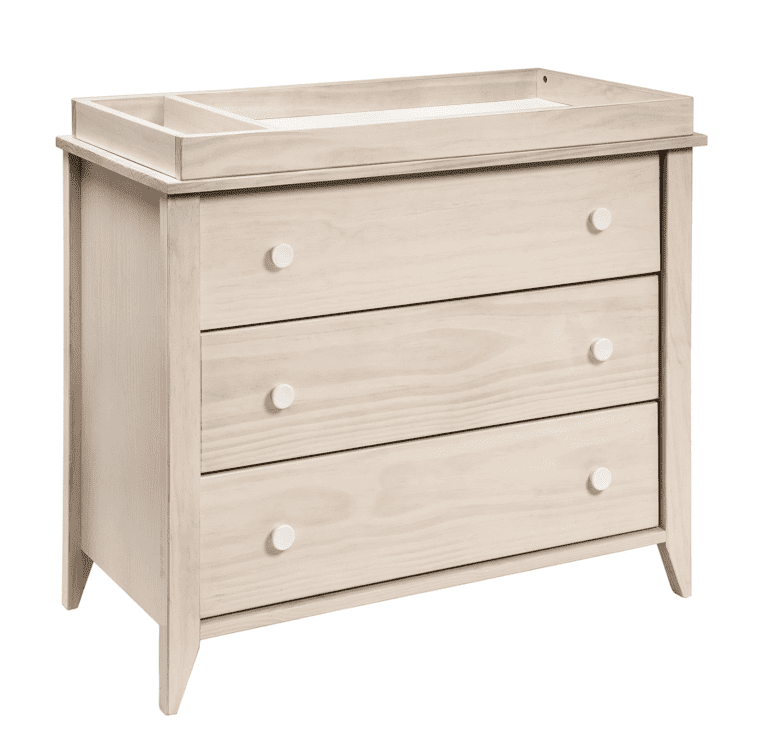 Babyletto Sprout 3-Drawer Changer Dresser with Removable Changing Tray in Washed Natural