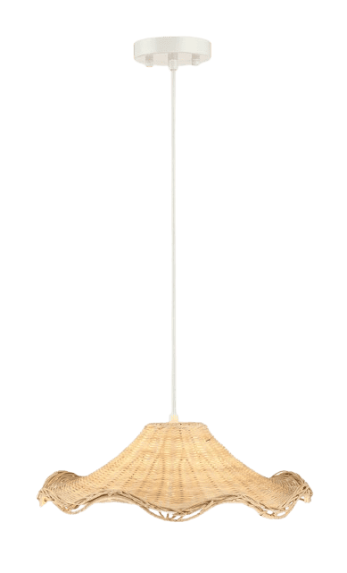 Untrammelife Hand Woven Rattan Pendant Lights 16.5"