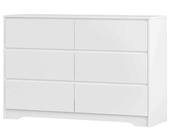 Panana Modern 6 Drawer Double Dresser