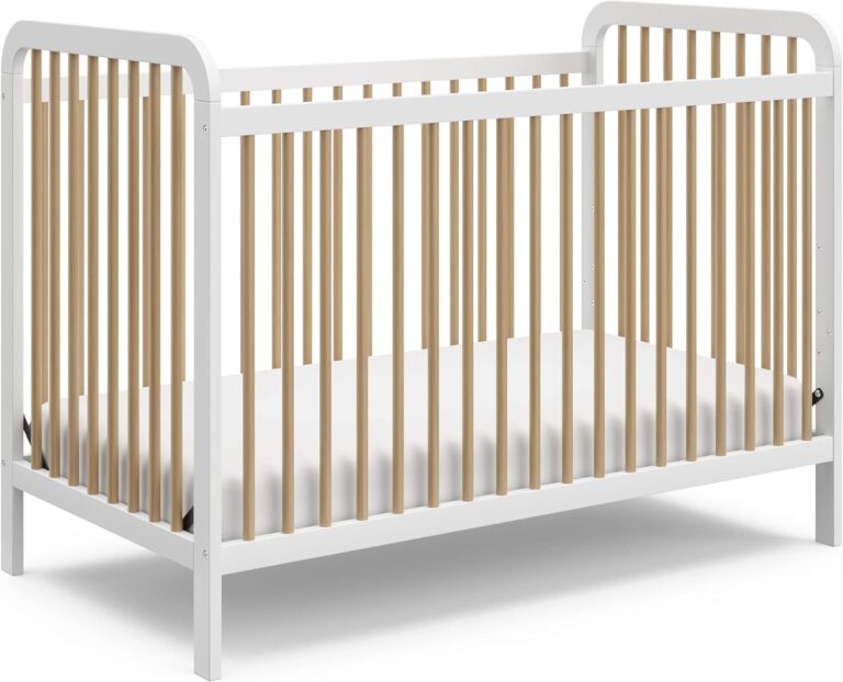 Storkcraft Pasadena 3-in-1 Convertible Crib_White_Driftwood