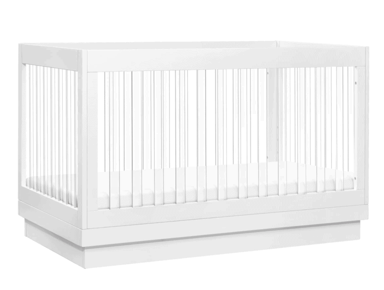 Babyletto Harlow Acrylic 3-in-1 Convertible Crib White Acrylic