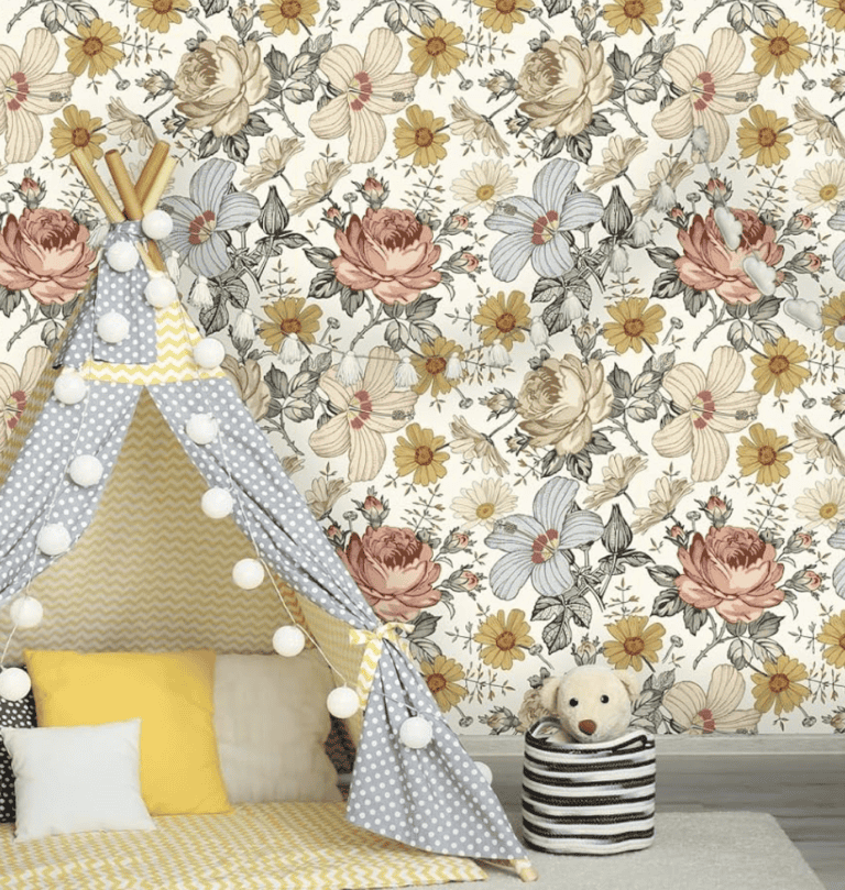 Coloritto Removable Wallpaper | Peel and Stick Floral