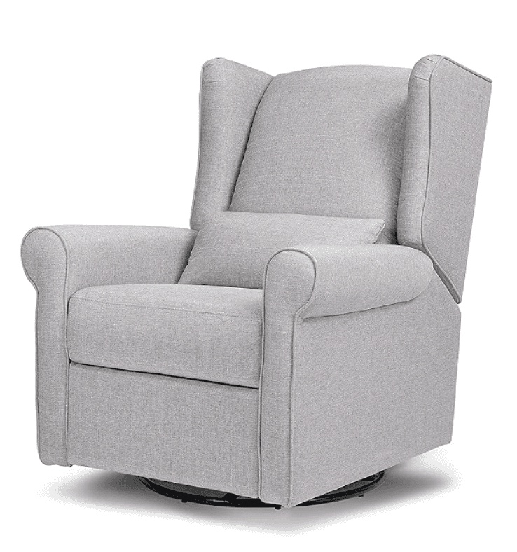 DaVinci Hayden Recliner and Swivel Glider Mist Grey