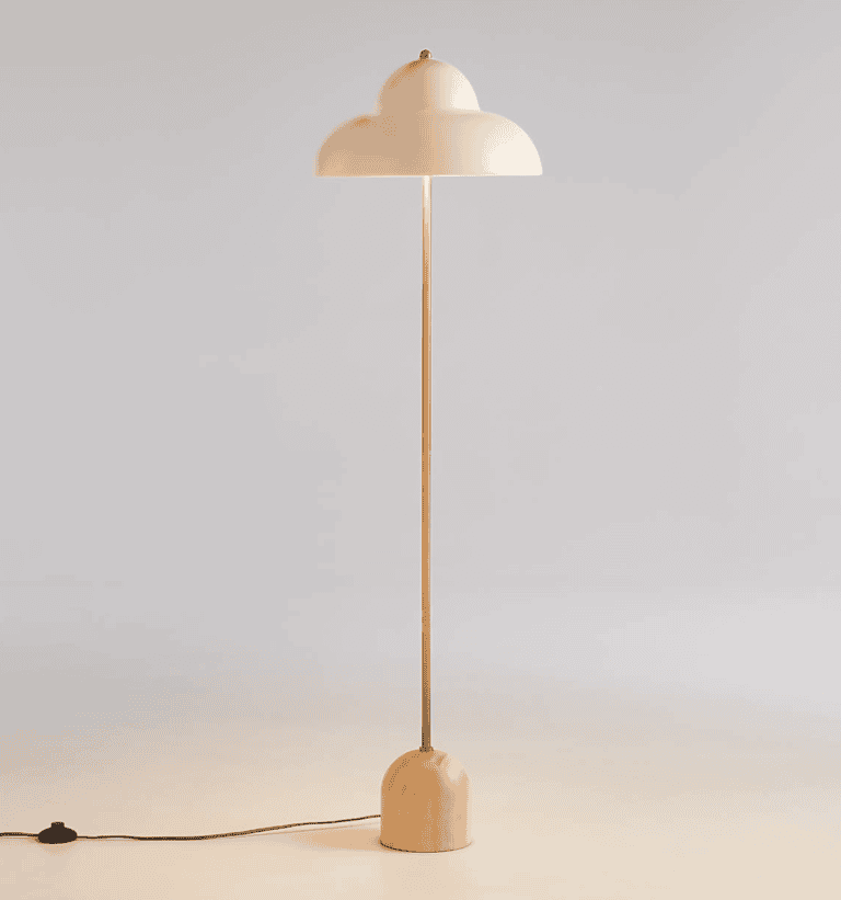 Eloise Pink Wood and Metal Kids Floor Lamp