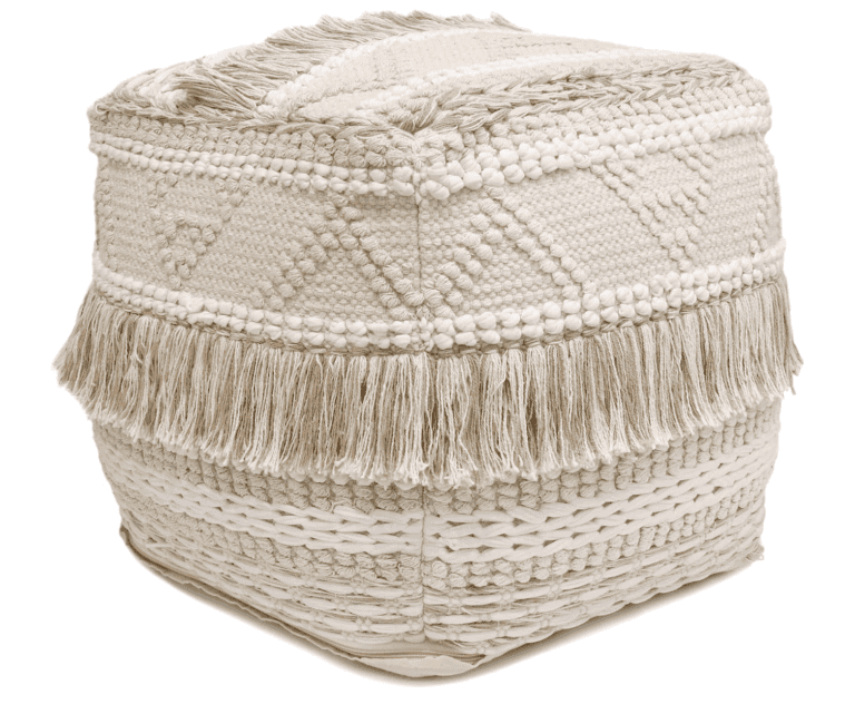 Grandcanyon Cotton Pattern Braided Pouf