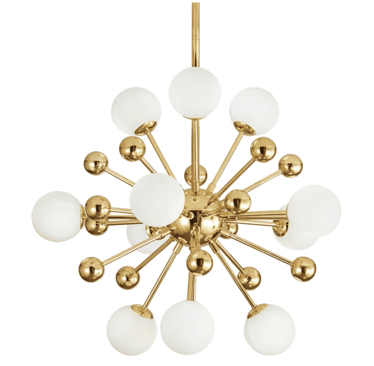 KCO Lighting Sputnik Chandelier Lighting Fixture Gold Mid Century Modern Hanging Pendant 11 Lights