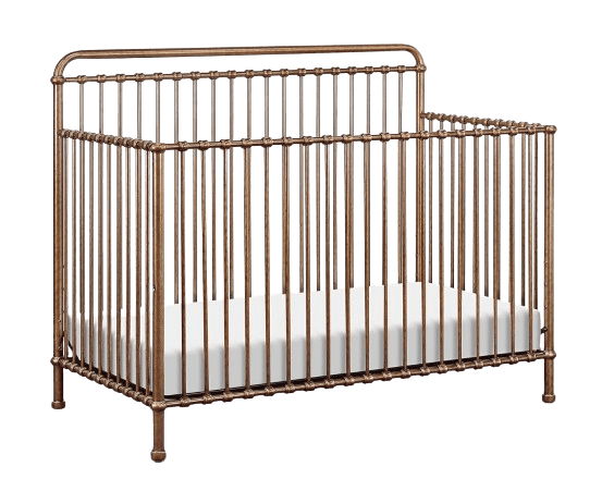 NAMESAKE Winston 4-in-1 Convertible Metal Crib in Vintage Gold