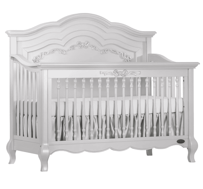 Evolur Aurora 5-In-1 Convertible Crib In Akoya Grey Pearl