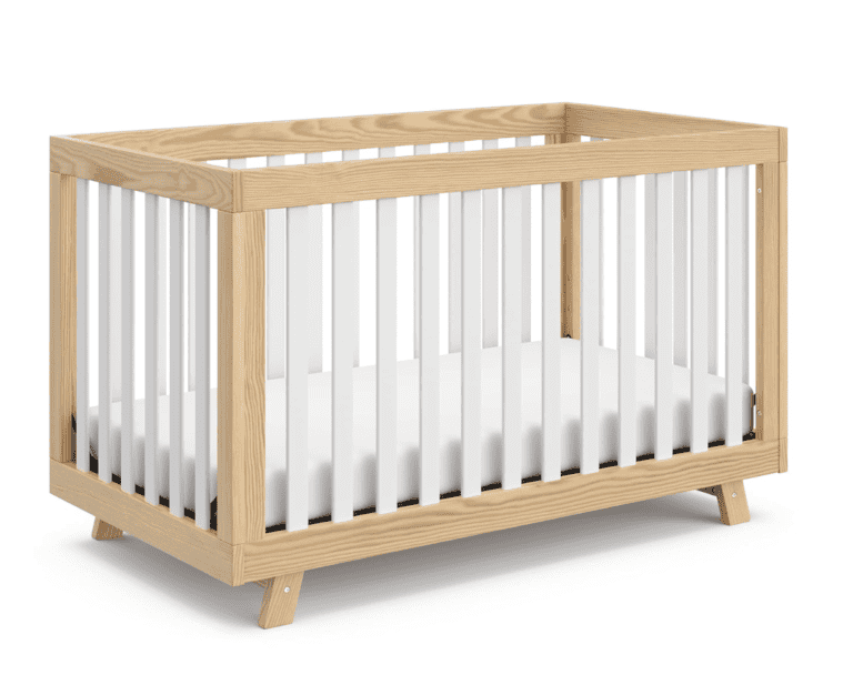 Storkcraft Beckett Convertible Crib (Natural with White Slats)