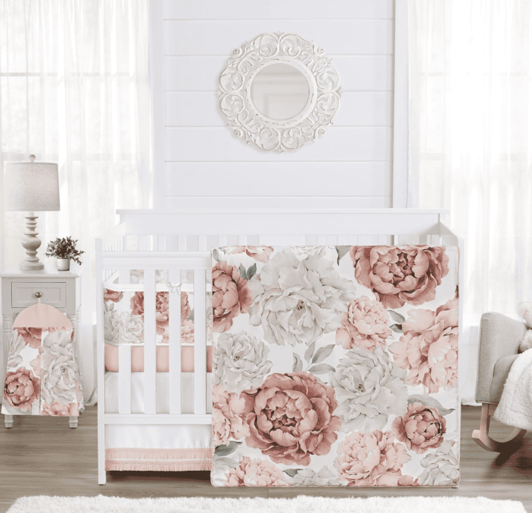 Sweet Jojo Designs Peony Crib Bedding