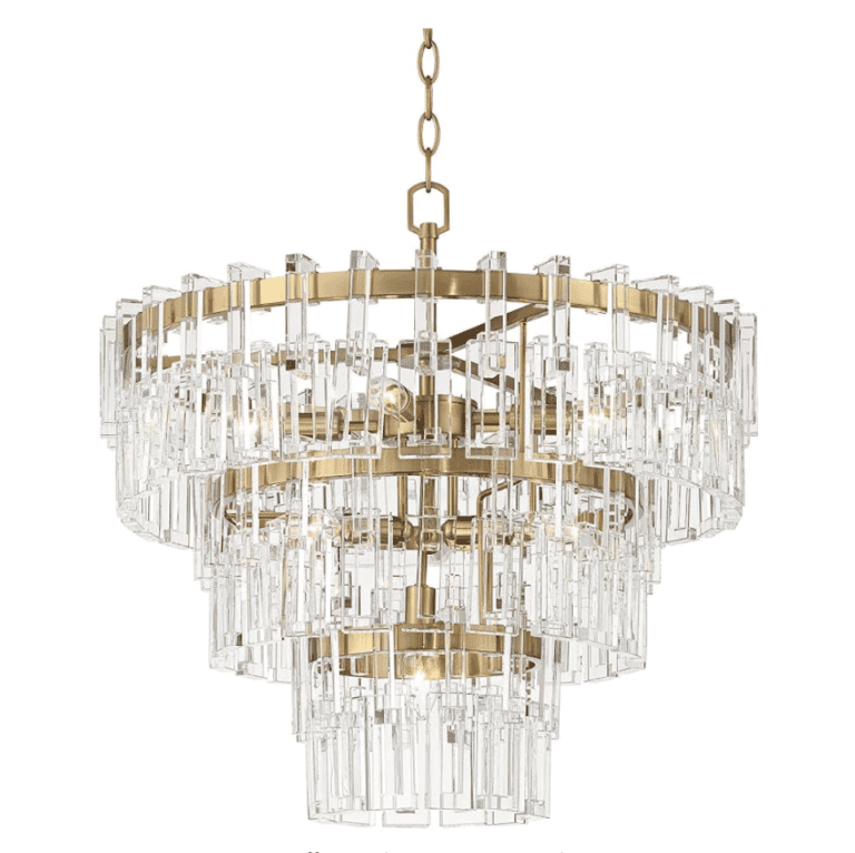 Vienna Full Spectrum Donegan Burnished Brass Crystal Chandelier 23