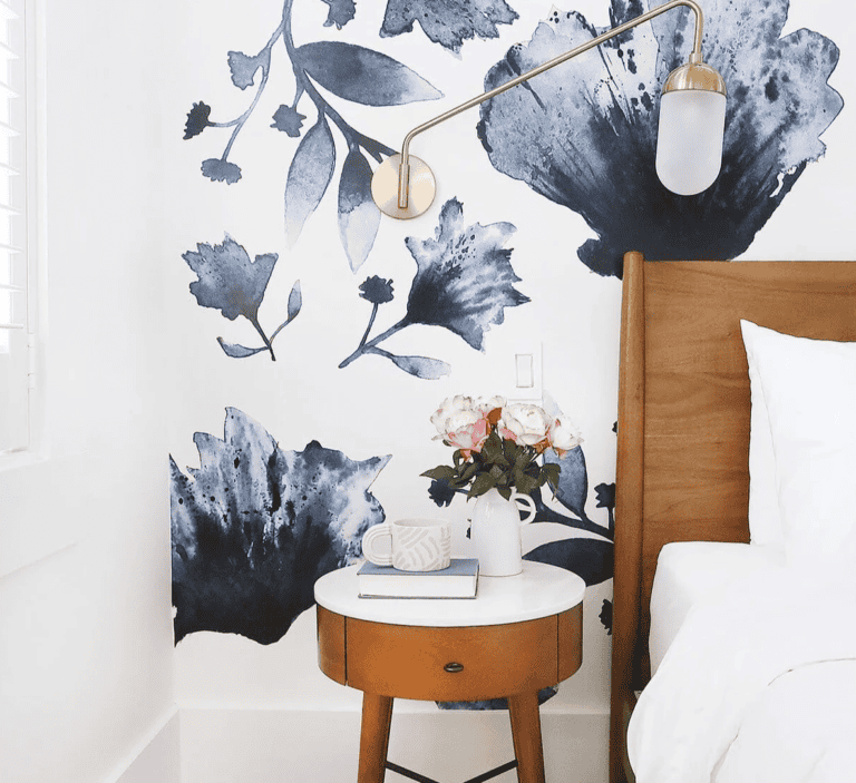 Water and Ink Floral Wall Decals Urban Walls